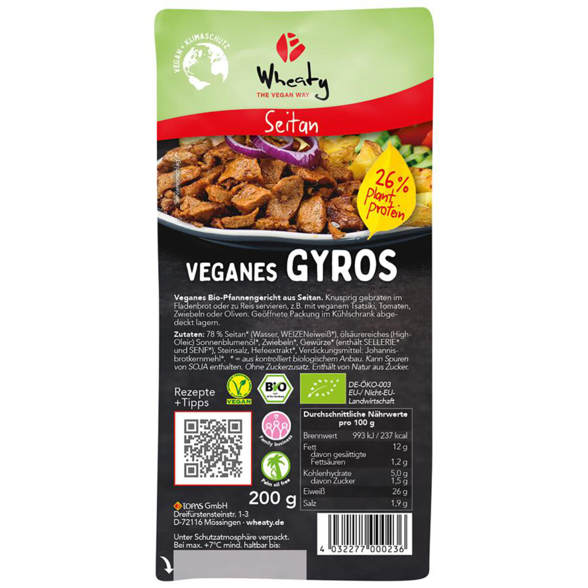 veganes Gyros, 200g