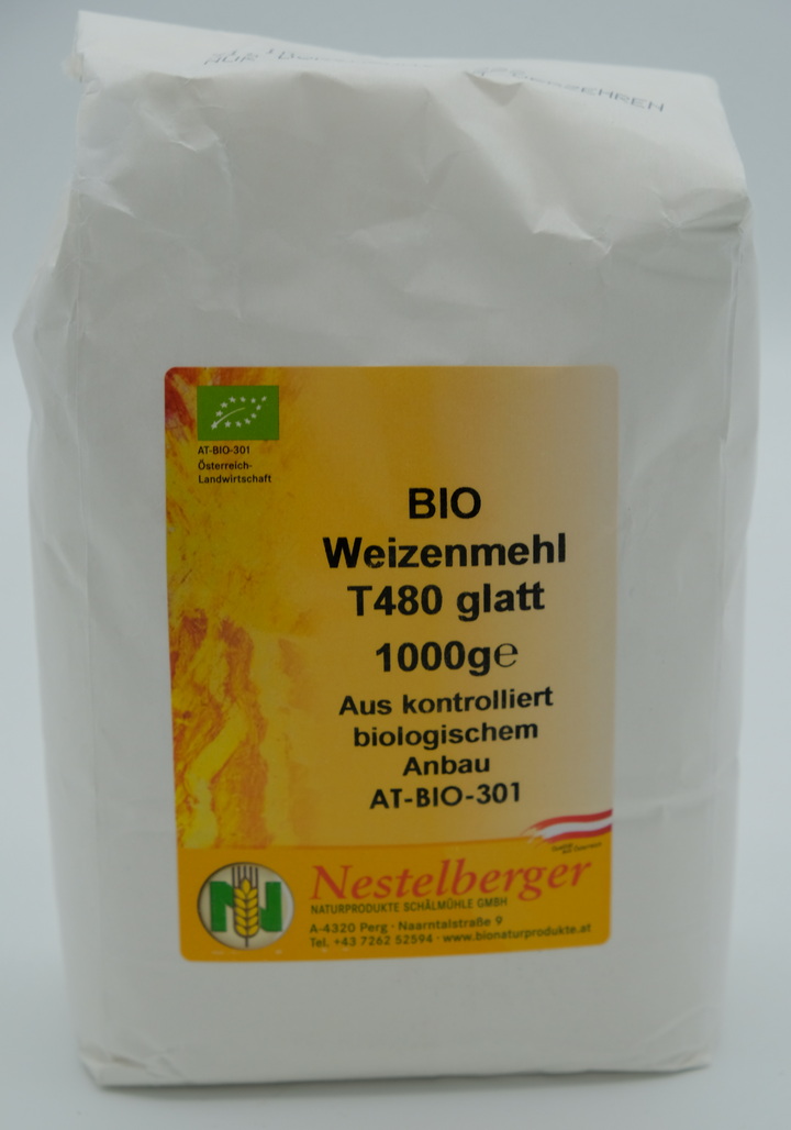 Weizenmehl T480, glatt, 1kg